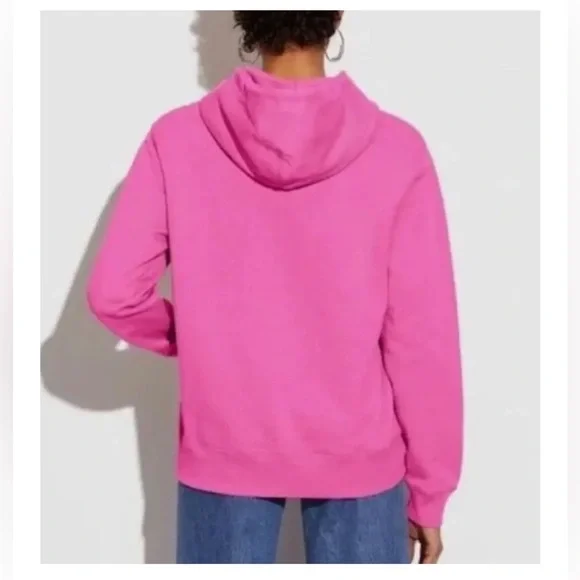 Coach Pink Hoodie with Logo - Picture 2 of 11